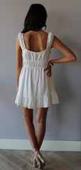CAREFREE Tiered Knit Rouche Dress