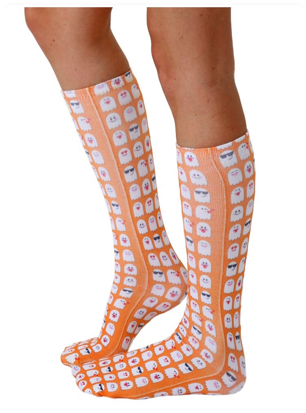 LIVING ROYAL GHOST EMOJI Ankle Socks