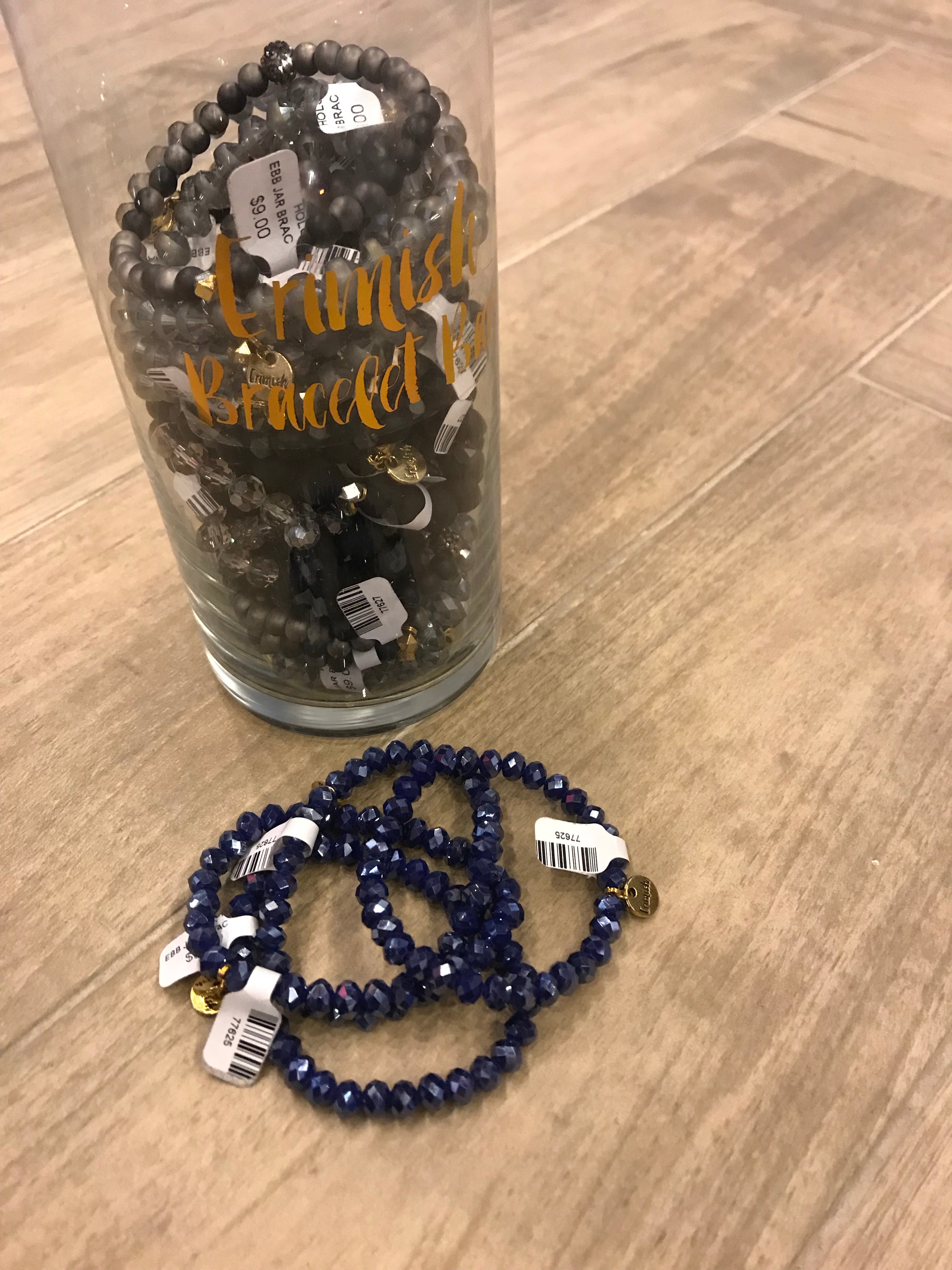 ERIMISH SAPPHIRE Beaded Stretch Bracelet