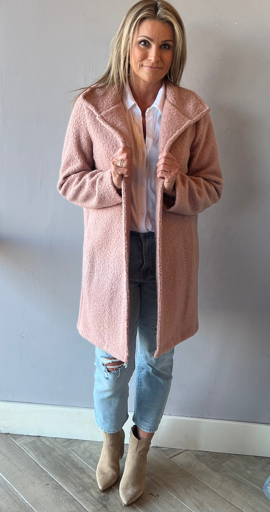 IVY JANE Merino AMORE Textured Coat