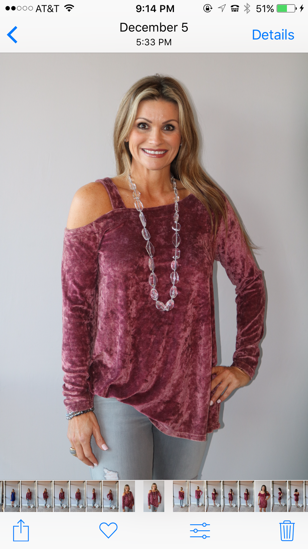 MERRIMENT Garment Dye Velvet OneShoulder Top