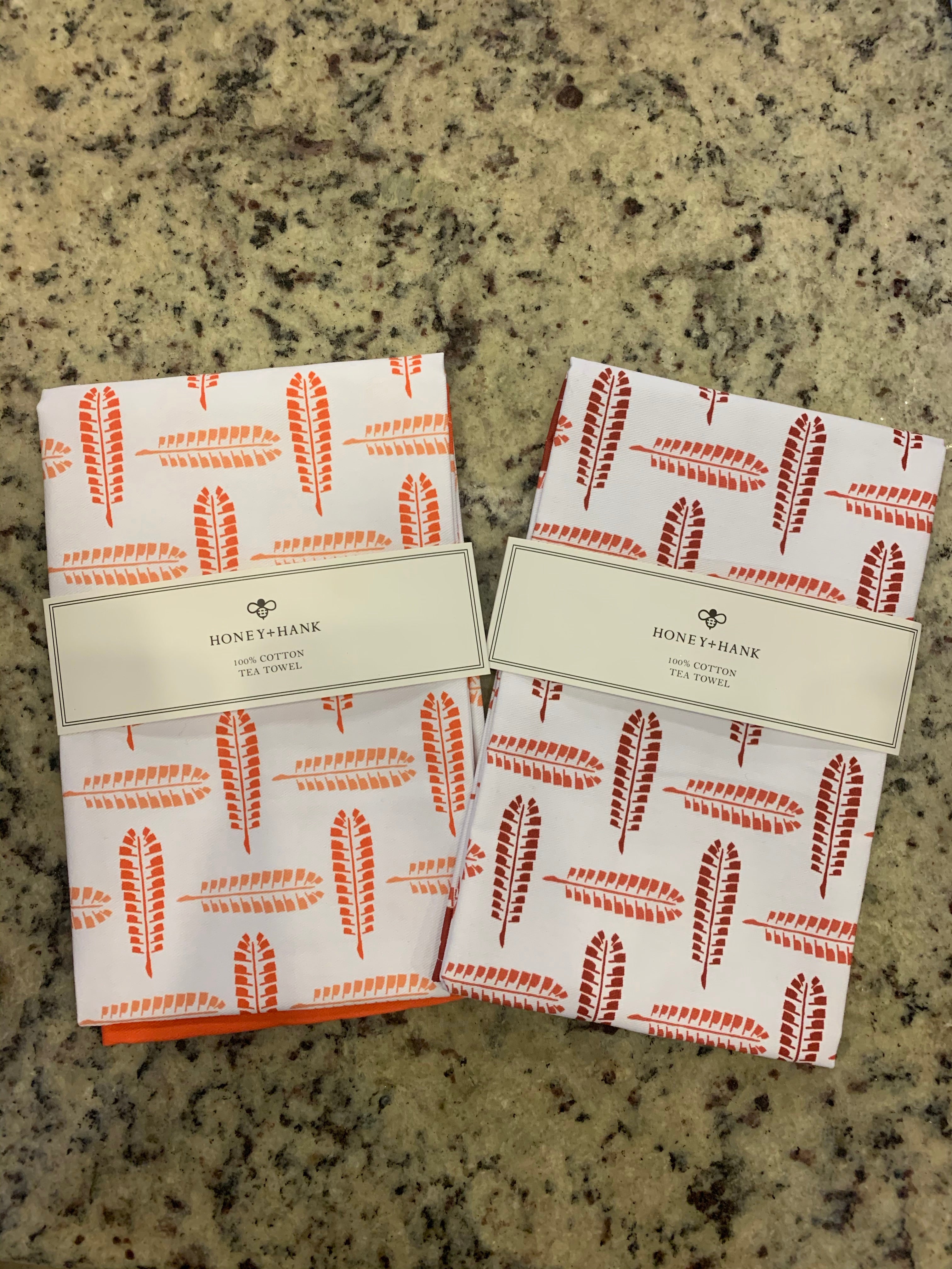 H+H Oklahoma Feathers Tea Towel