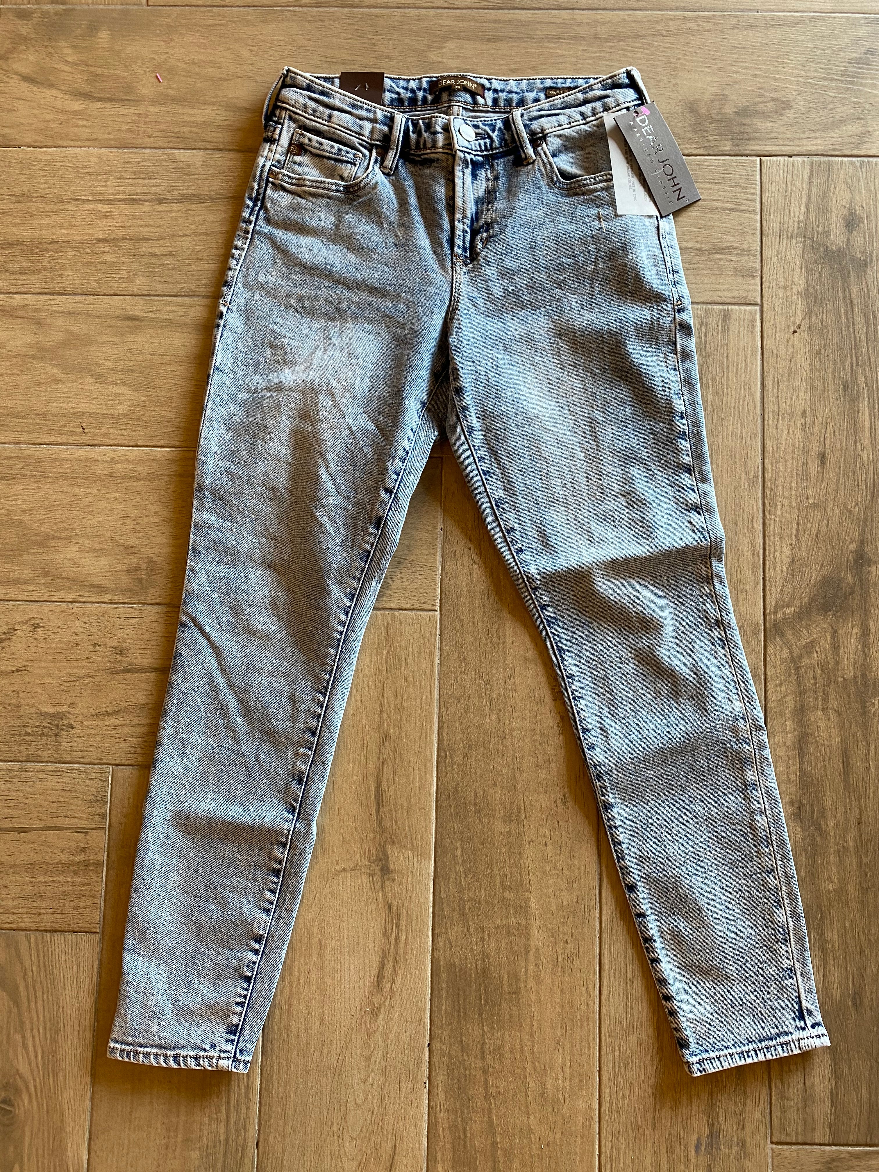 DEAR JOHN High Rise GISELE Stretch Skinny Jeans