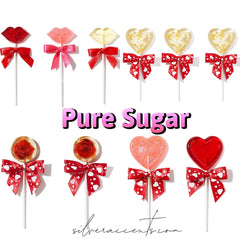 Assorted PURE SUGAR Valentine’s Day LOLLIPOPS