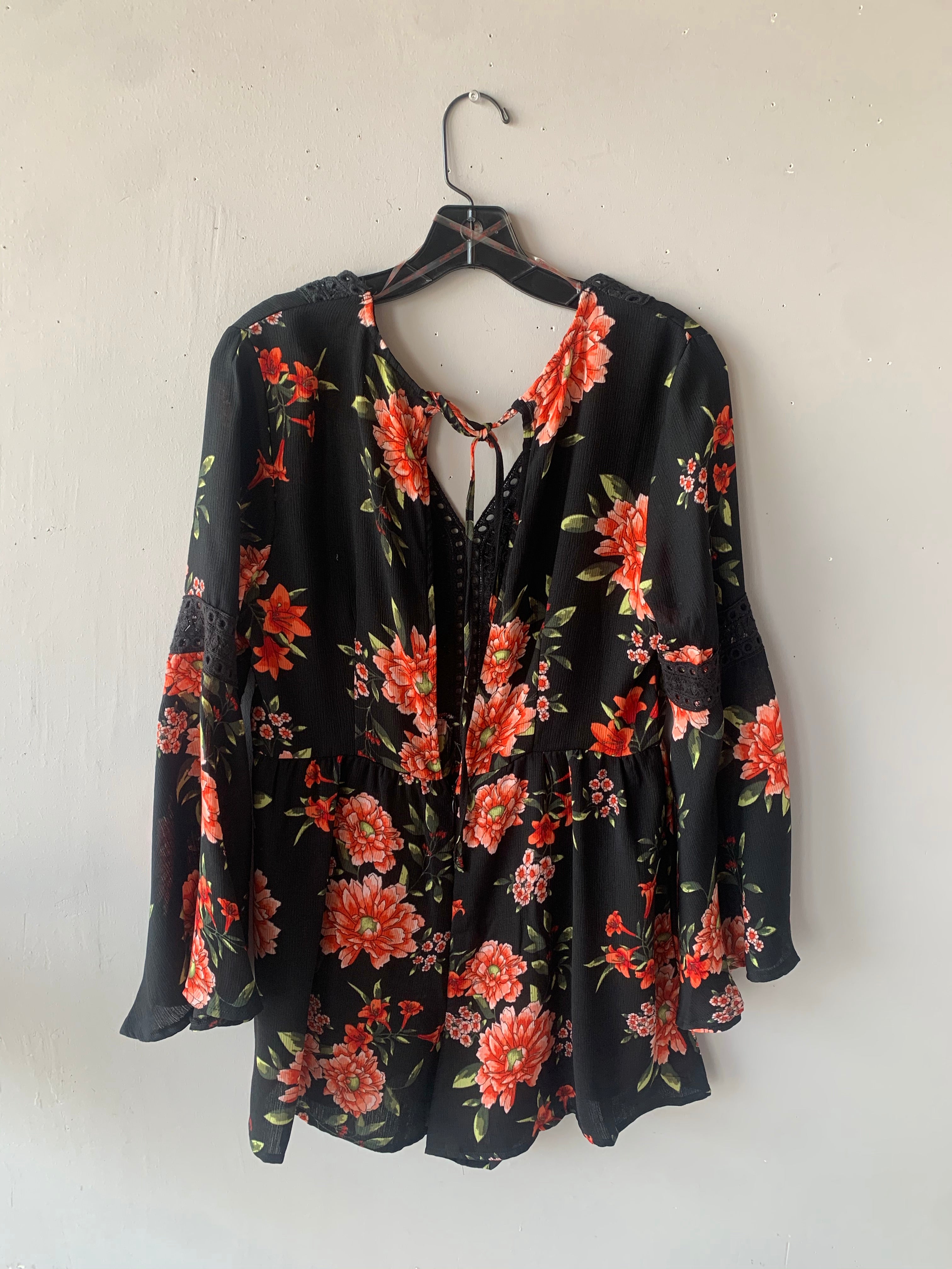 Flying Tomato ACROPOLIS Floral BellSleeve Romper
