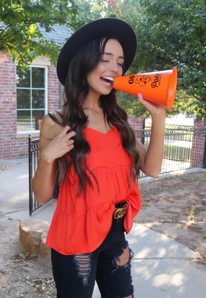 NAKED ZEBRA PROSPER Tiered Cami MatteSatin Tank Top