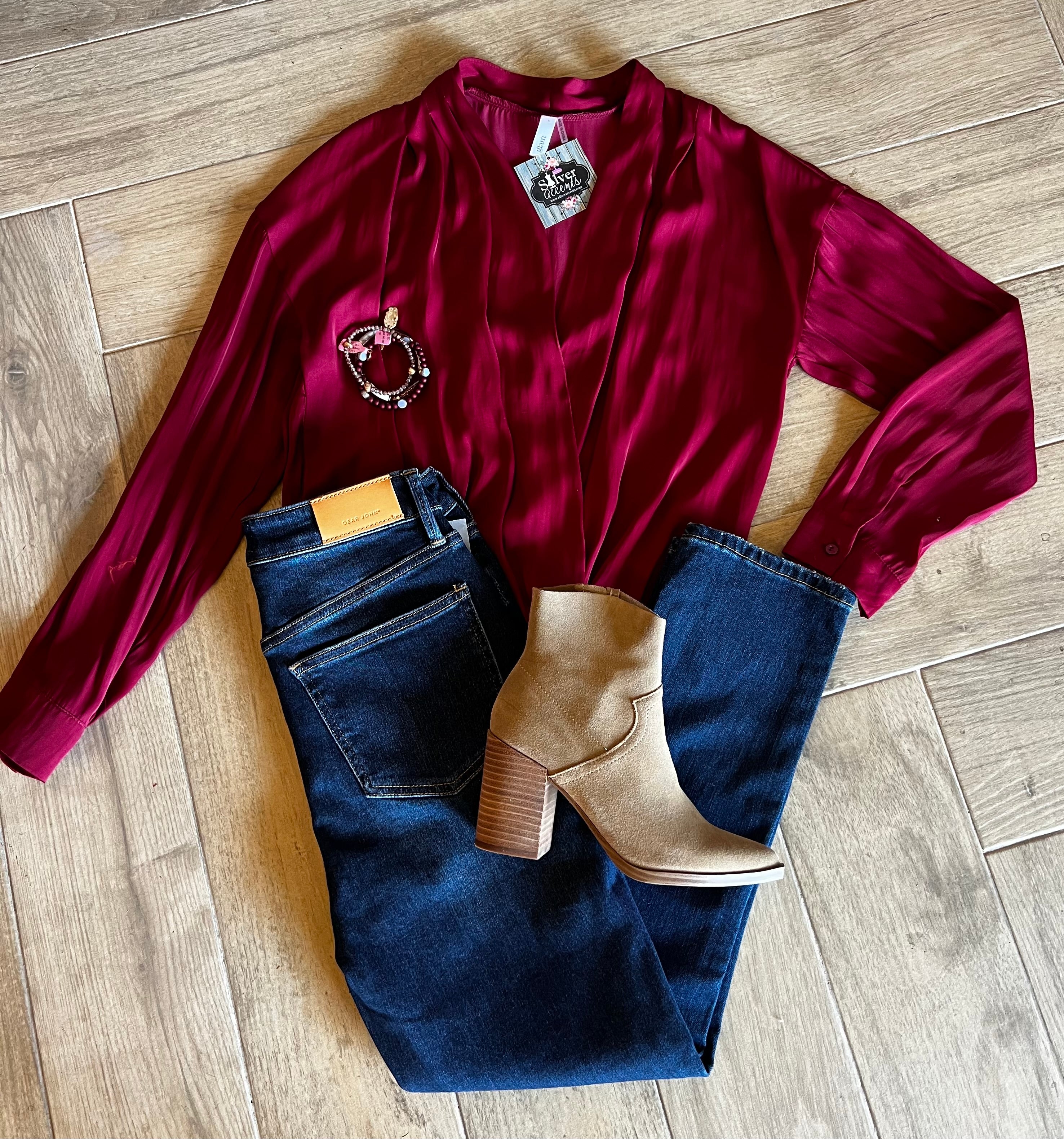 REIGN Surplice V~Neck Bodysuit