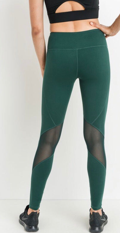 Mono B COUNTDOWN HiWaist Slant MeshPanel Legging