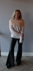 FREE PEOPLE Slouchy RICKY ExposeSeam Sweater Top