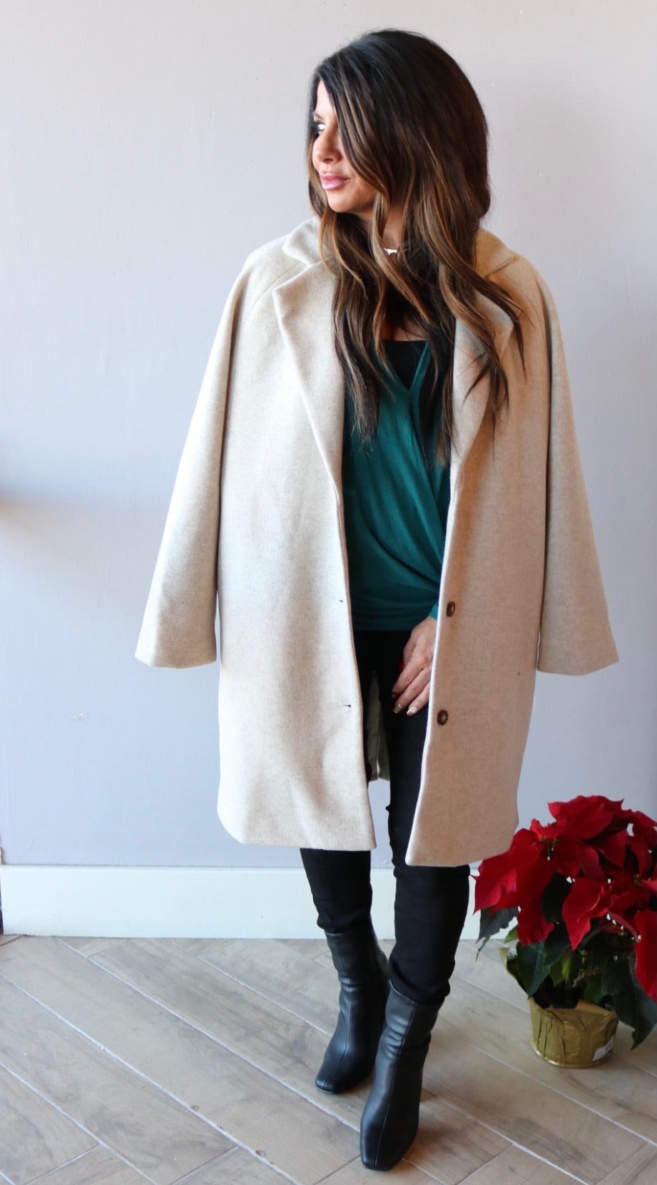 BOBI  CosmoJersey MYSTIQUE Surplice Top