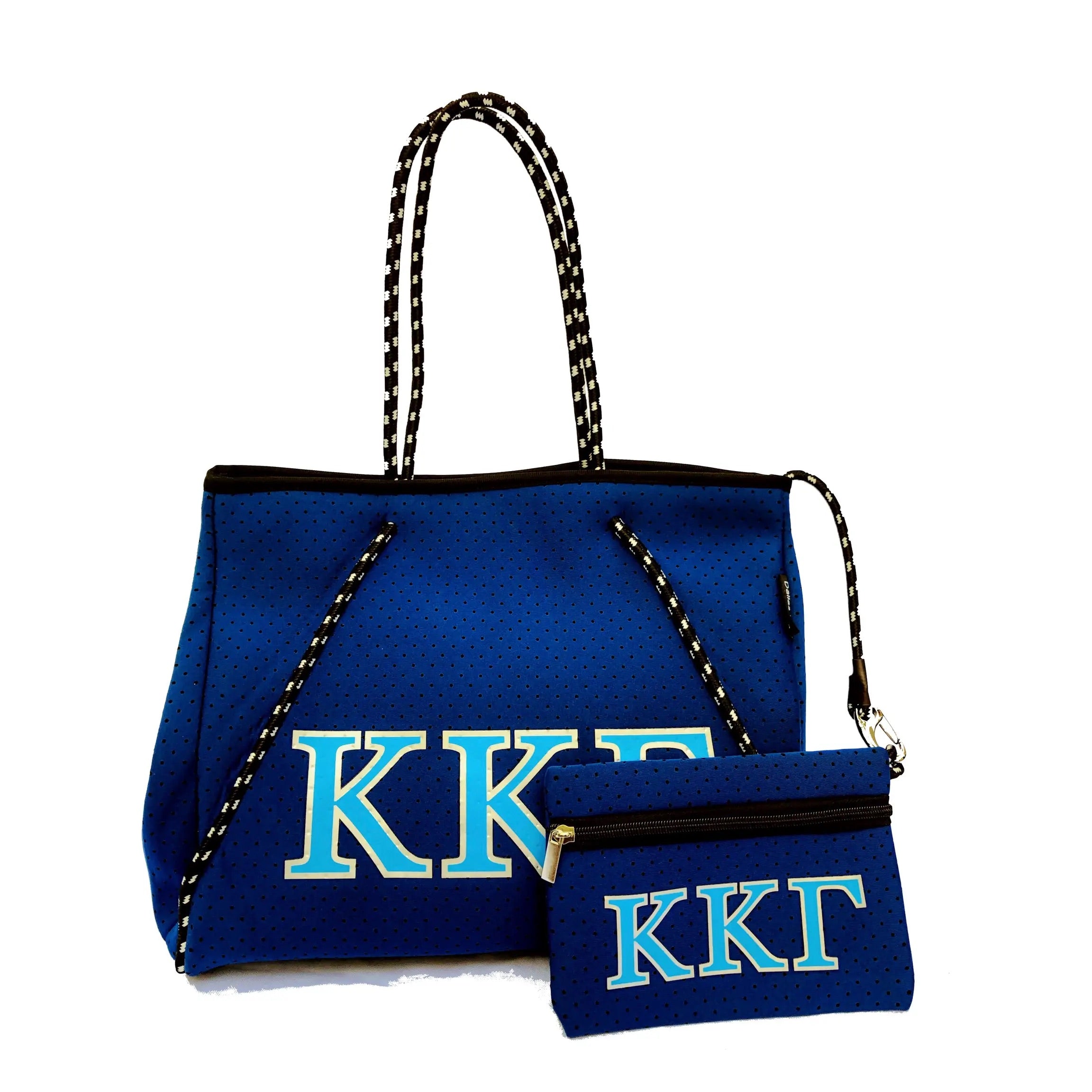 DH Sorority NEVERFULL Neoprene Greek Chic Tote Bag