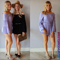 BELLA Smock OffShoulder Bell Sleeve Top
