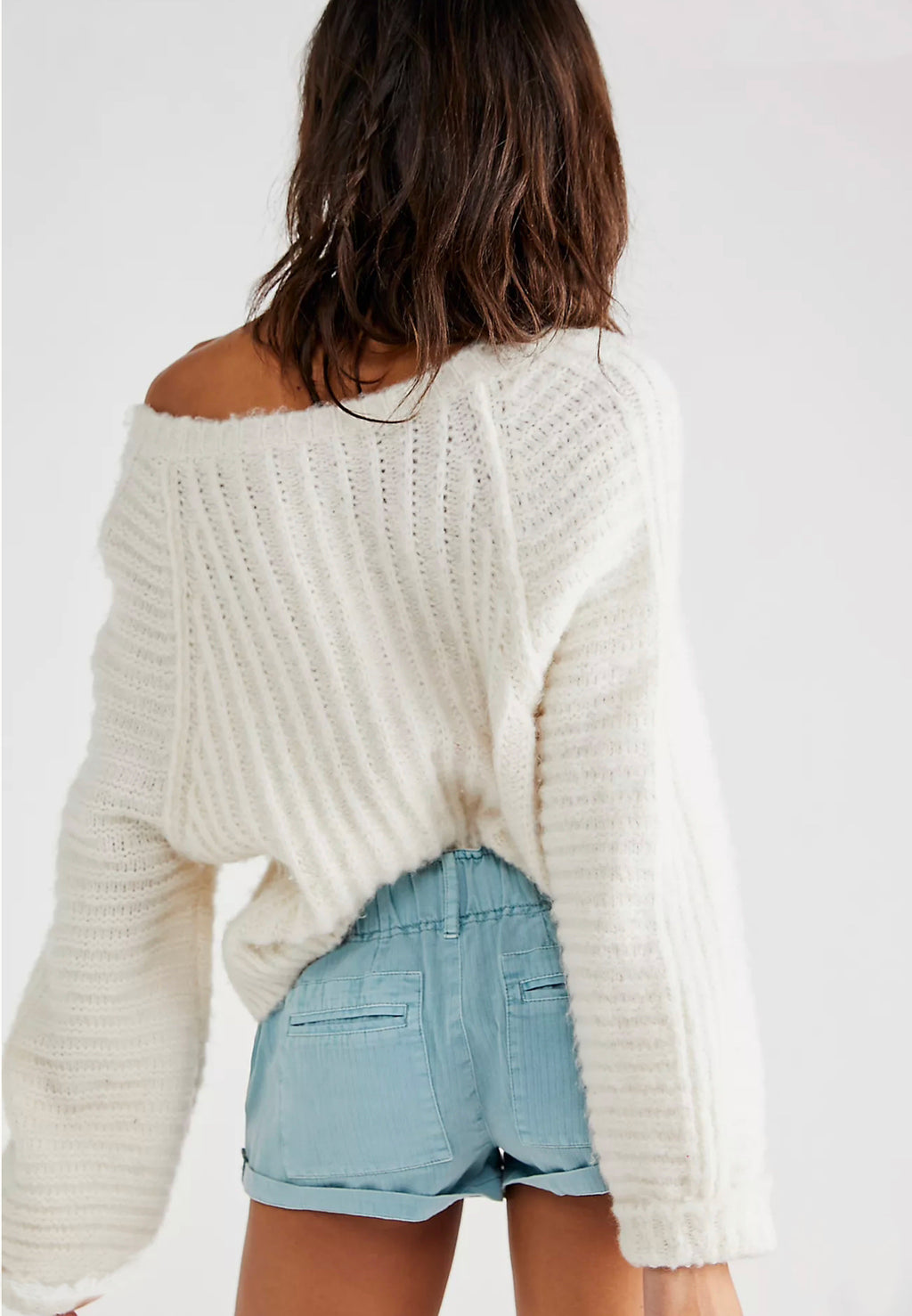 FREE PEOPLE Solid WAIMEA Slouchy Shorts