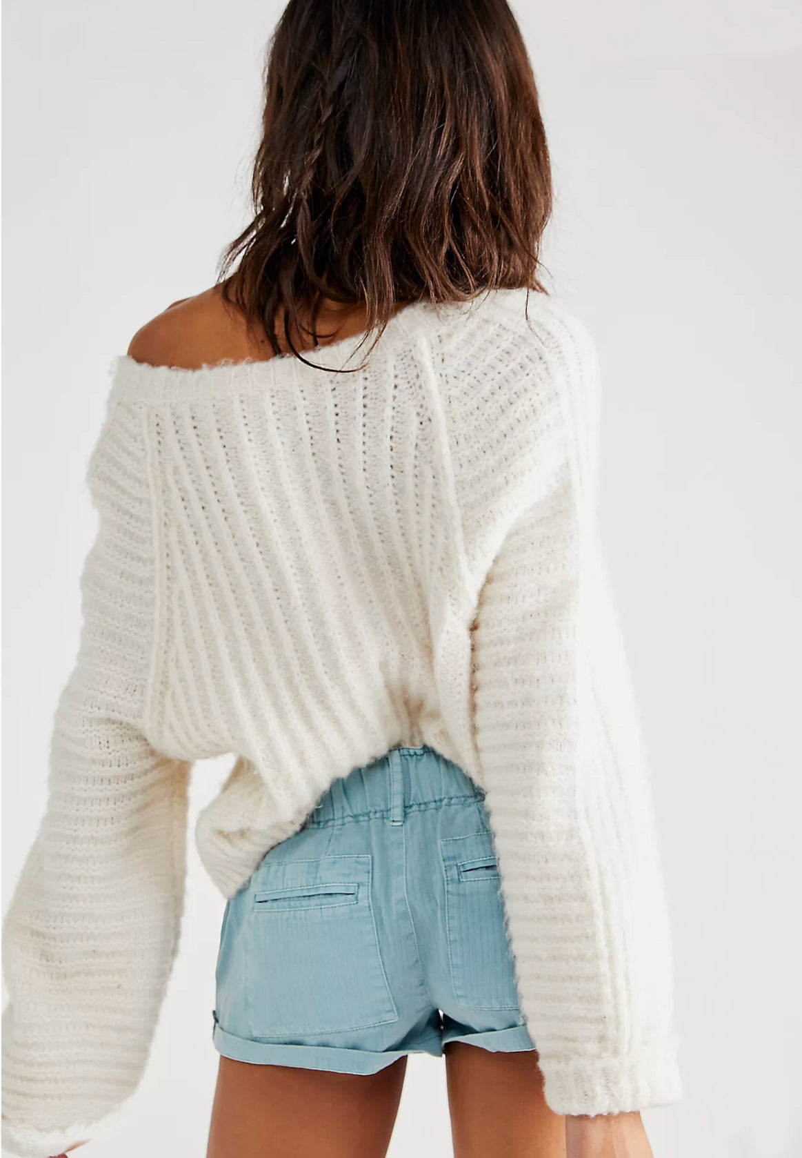 FREE PEOPLE Solid WAIMEA Slouchy Shorts