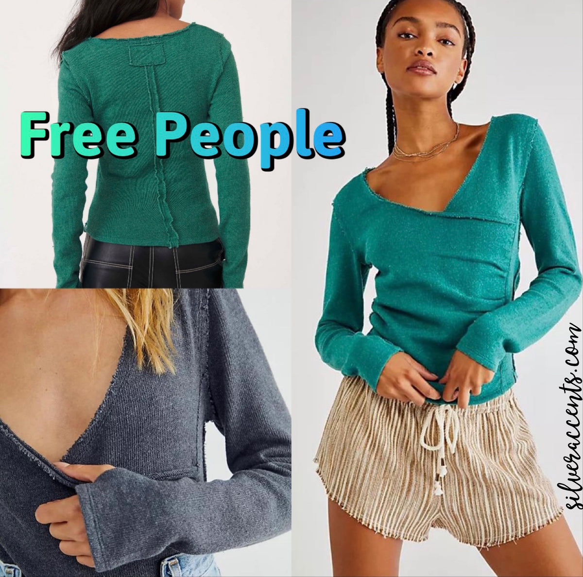 FREE PEOPLE Wrap LIKE A BOSS Raw Hem Top