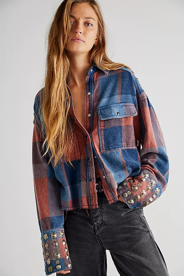 Free people 2025 flannel jacket