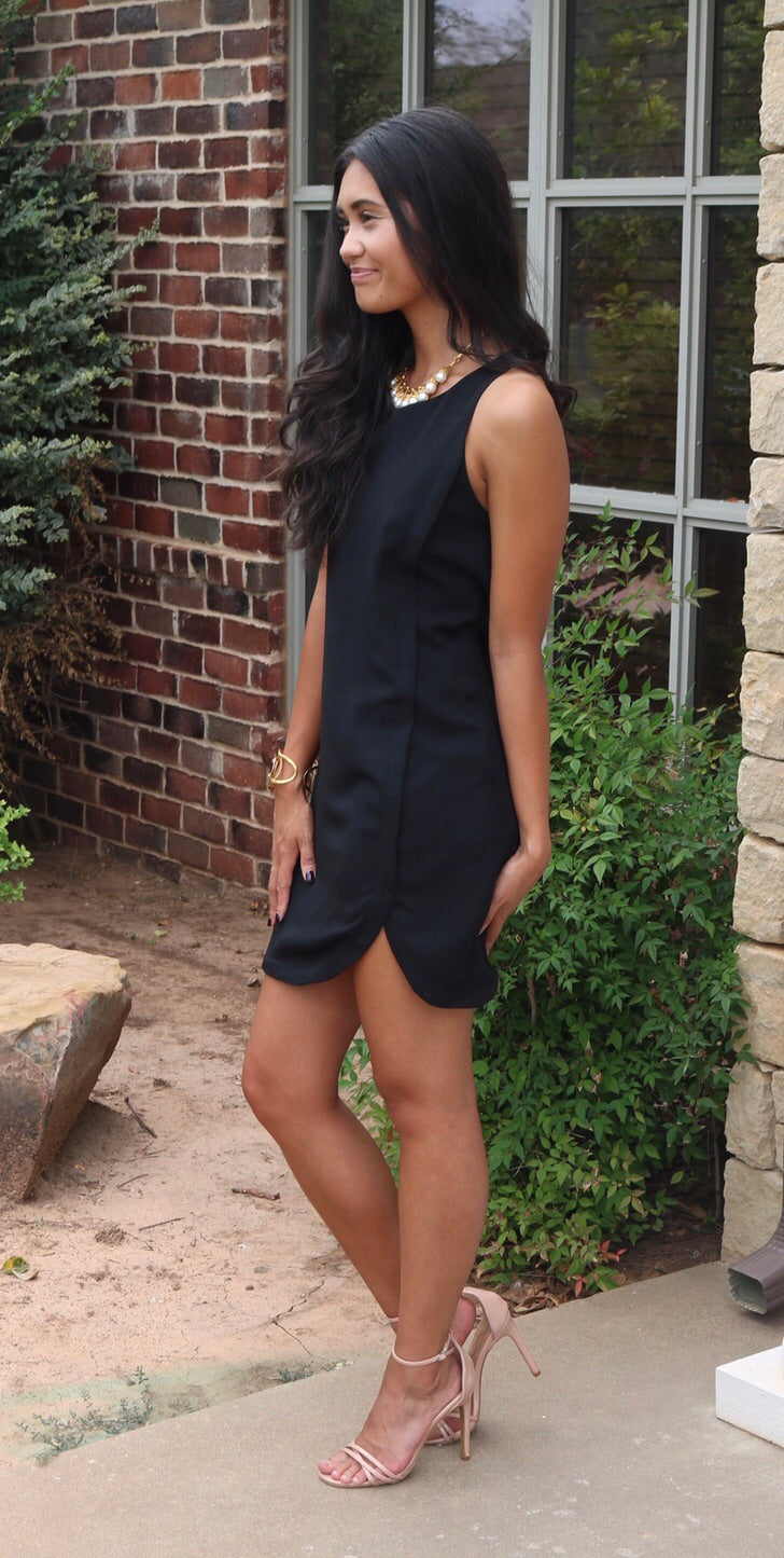 CHOSEN ONE Panel Front Shift Dress