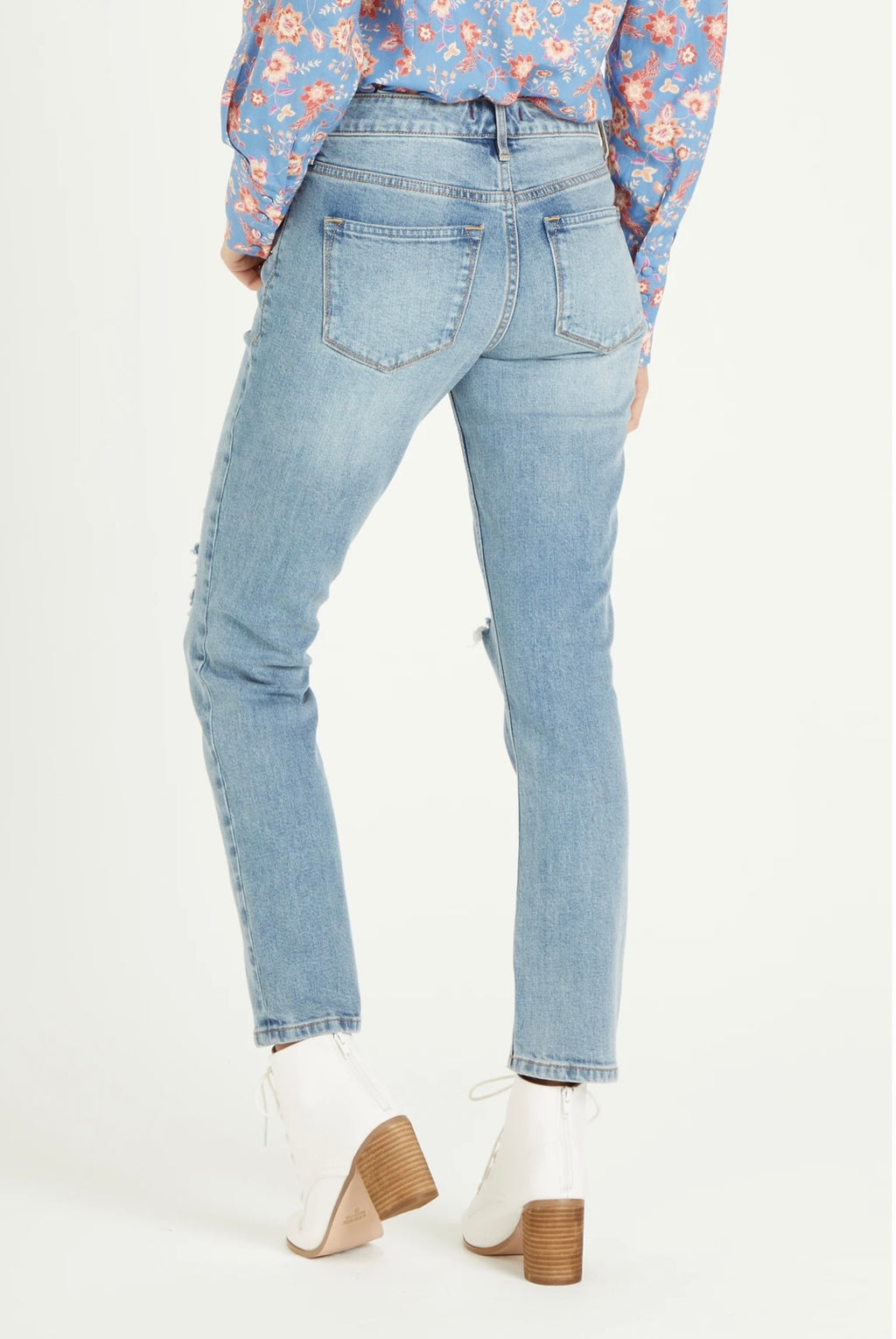 DEAR JOHN  Cuffed BLAIRE HiRise FrayHem Jeans