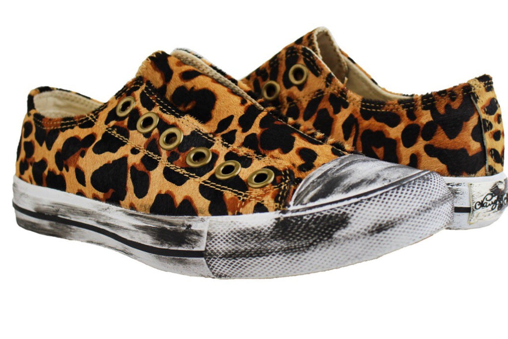 NAUGHTY MONKEY Vintage Distressed SHALOMAR Ponyhair Sneaker Shoe