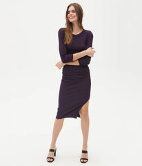 MICHAEL STARS 3/4 Sleeve CHRISTINA Midi Dress