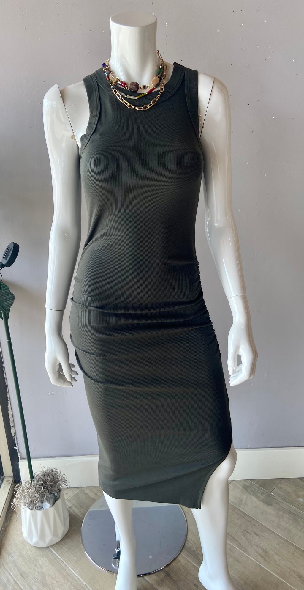 MICHAEL STARS RibKnit WREN Midi Dress