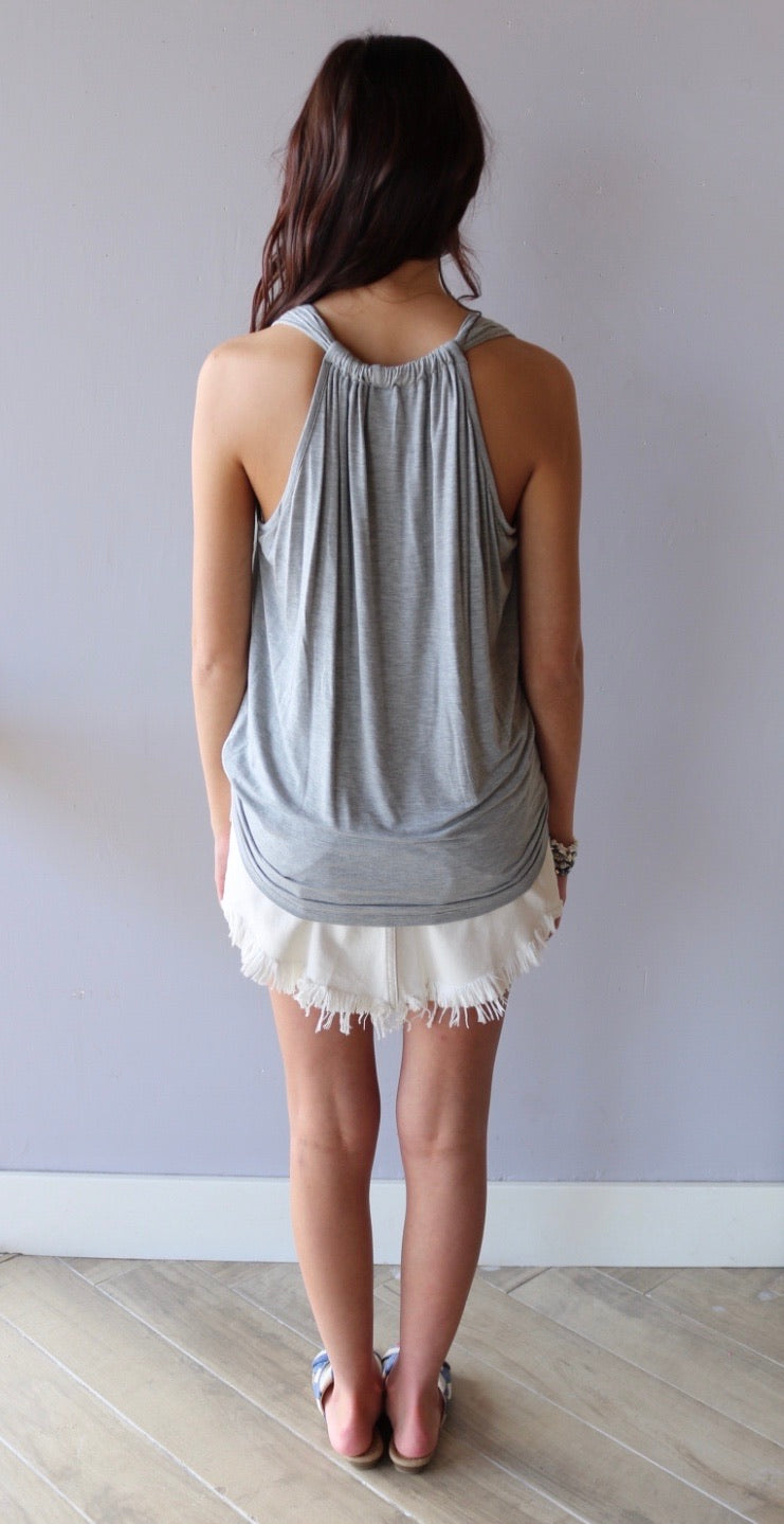 FREE PEOPLE! HiWaist BAILEY Raw FringeHem Denim Skirt