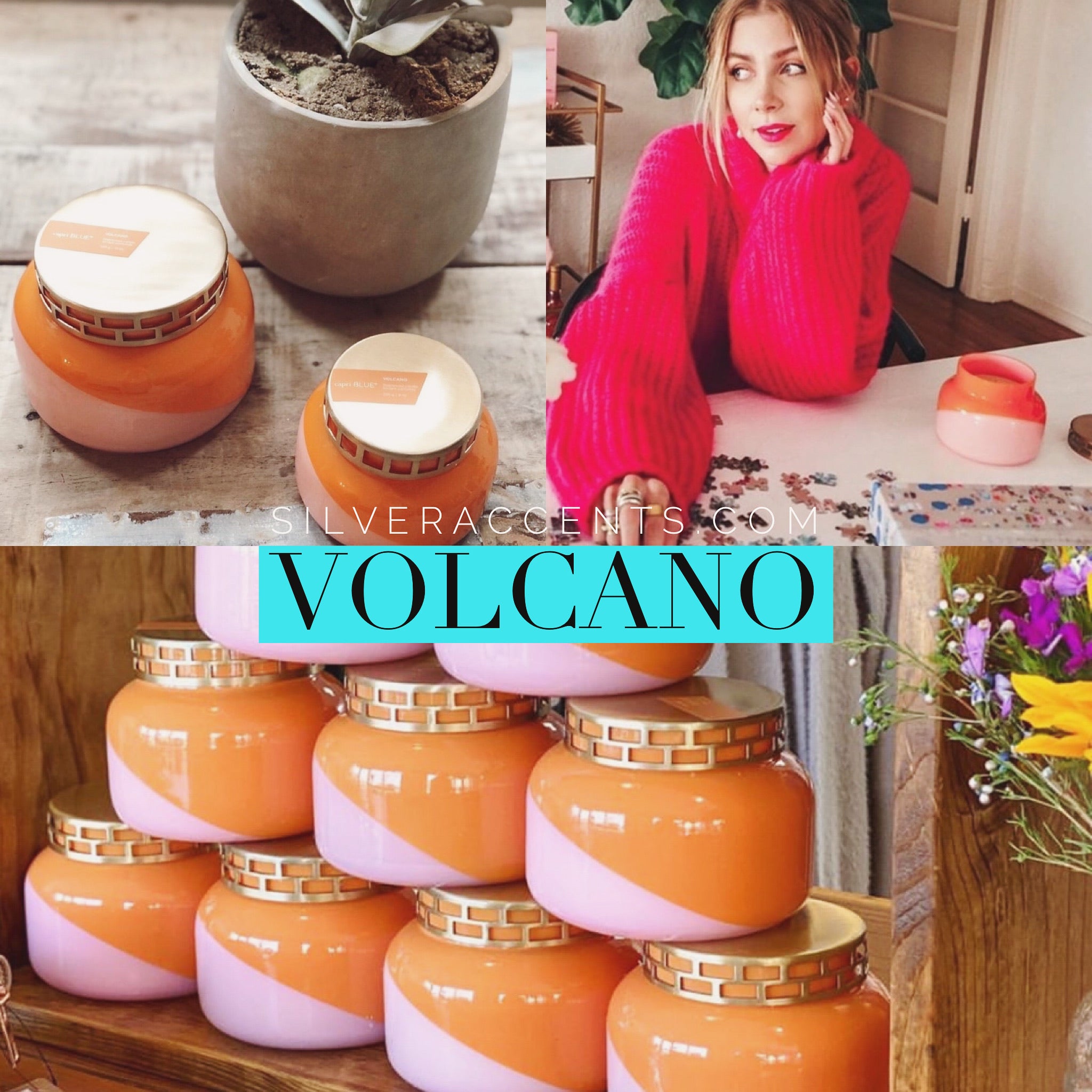 CAPRI BLUE 19oz. DUAL TONE Signature Jar Candle