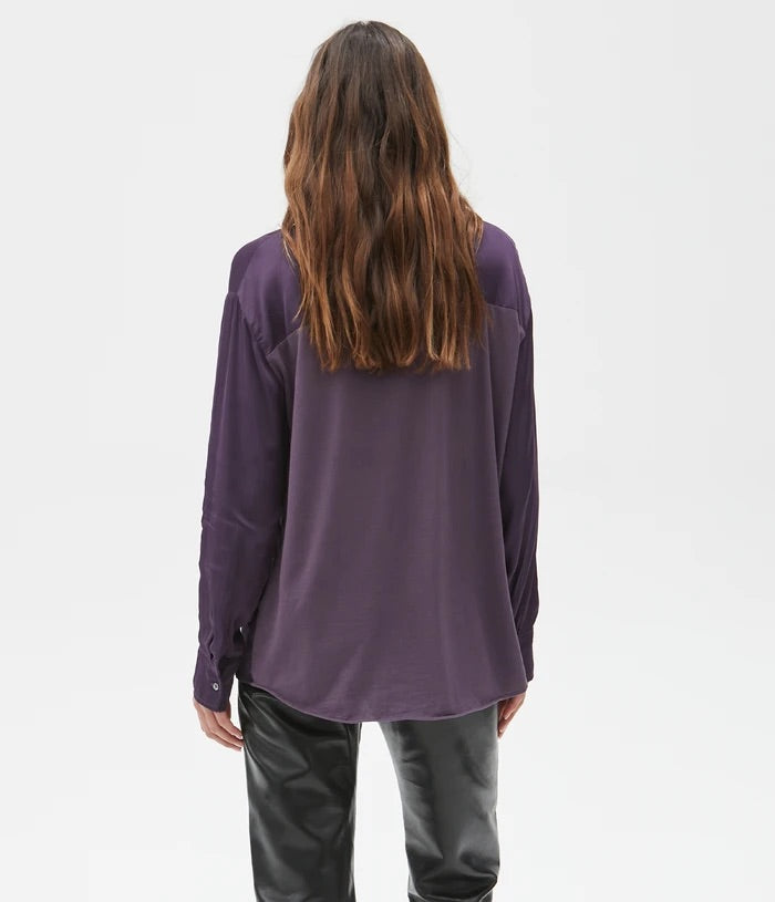 MICHAEL STARS ButtonDown DARCY Satin Shirt