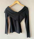 BOBI Asymmetrical DIP Wrap Top