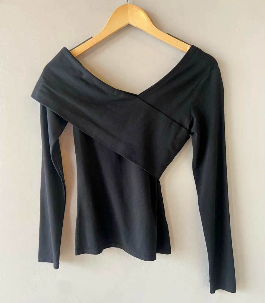 BOBI Asymmetrical DIP Wrap Top