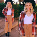 KUMA Classic Plaid ButtonDown Woven Top
