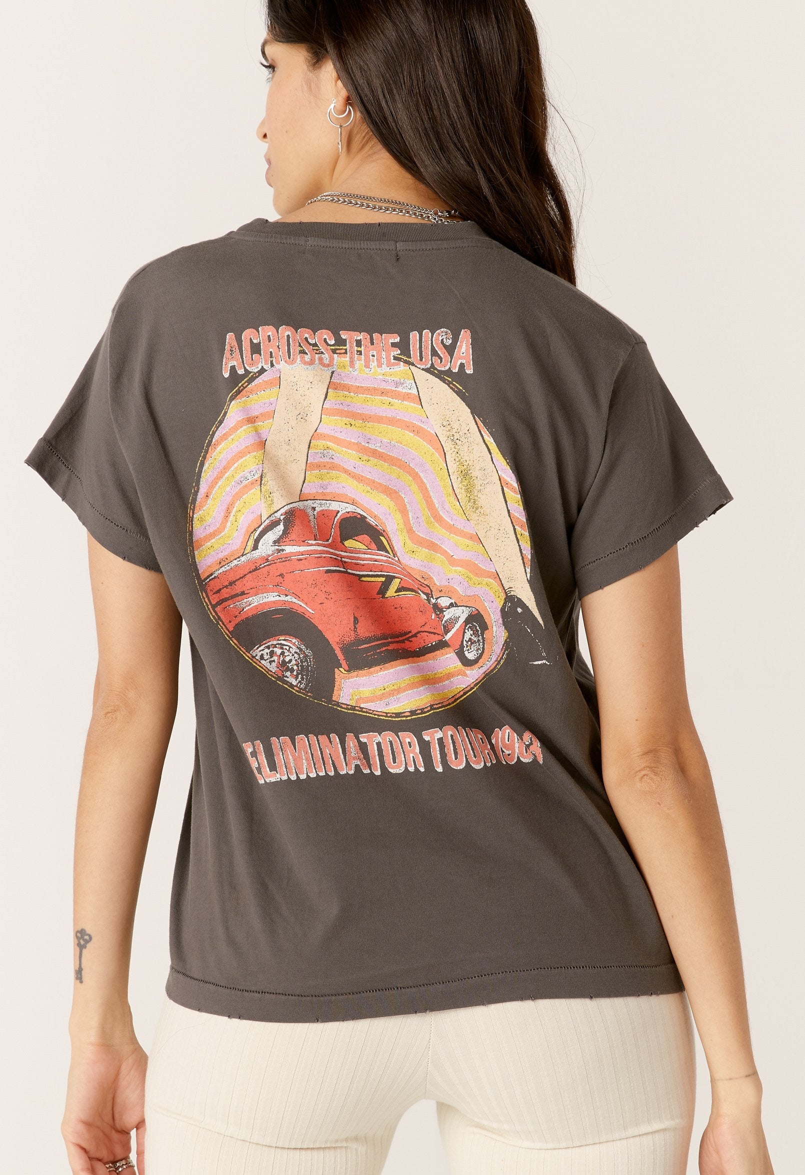 DAYDREAMER ZZ Top ELIMINATOR Girlfriend Tee Top