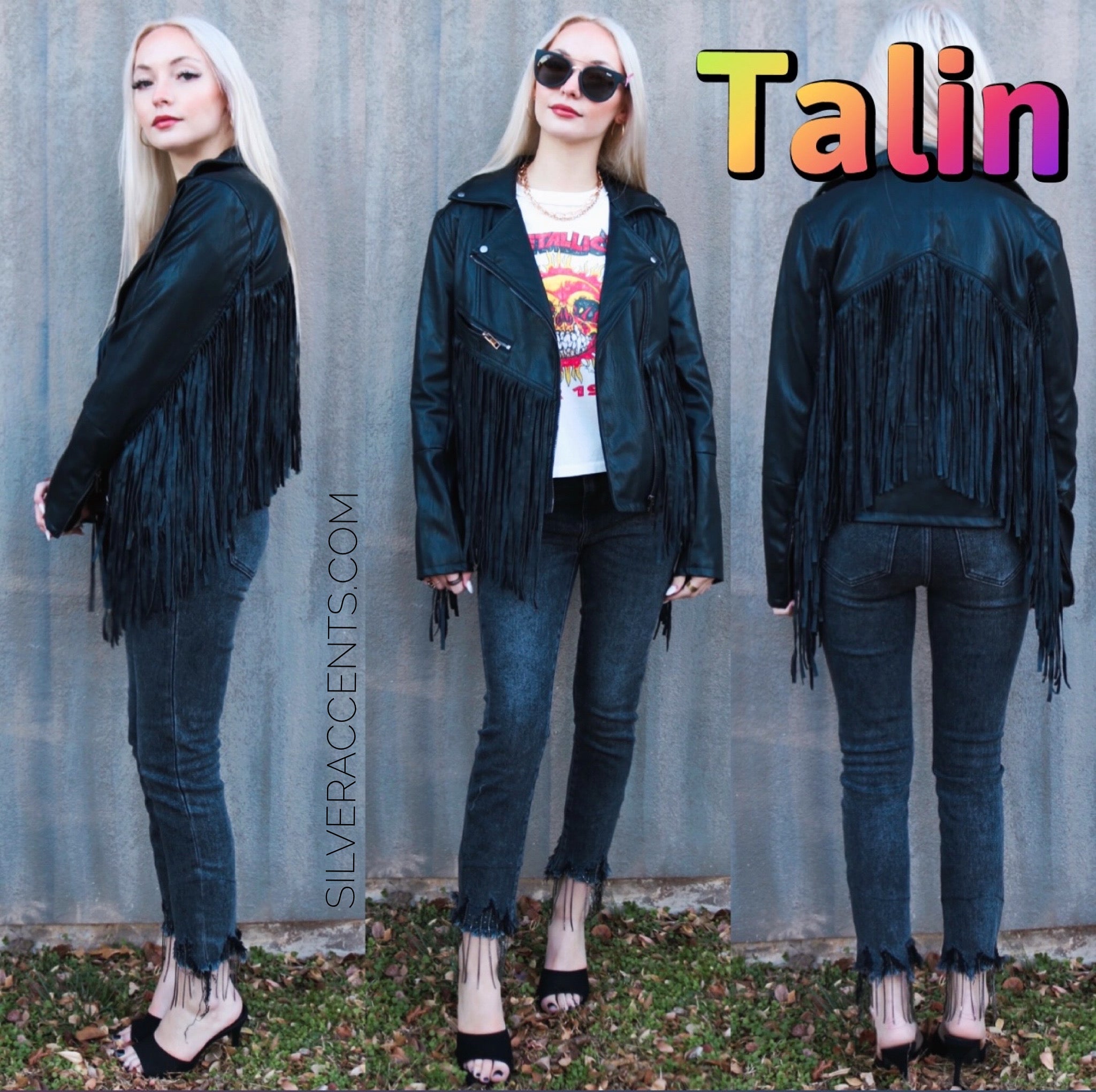 DEAR JOHN Rhinestone Hem STELLA Distressed Jean