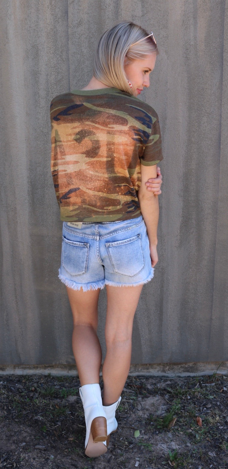 MH Patriotic Tie Dye Crop Tee