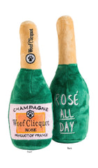 HDD WOOF Clicquot Rosé Champagne Bottle Squeaker Toy