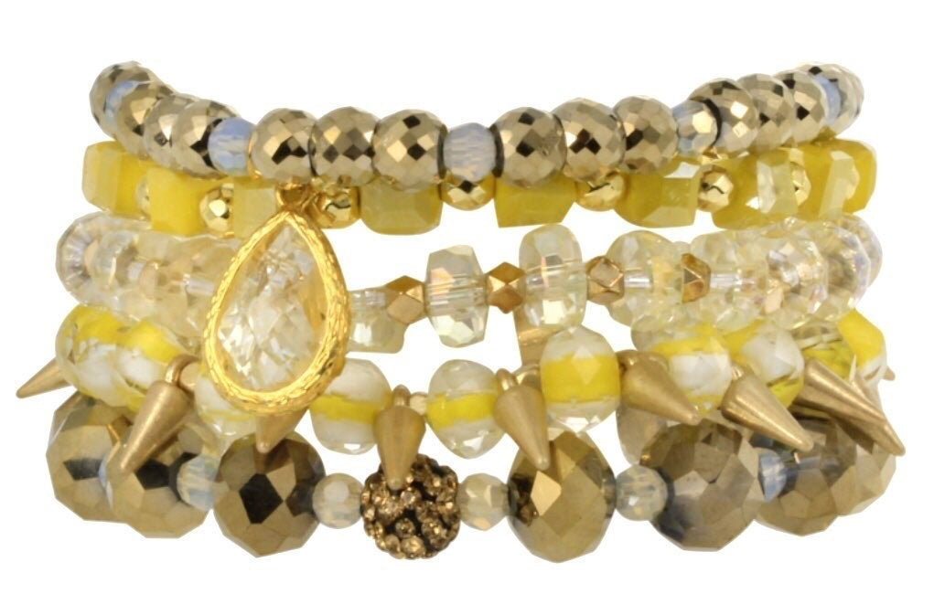 ERIMISH 5pc Beaded DANICA Bracelet Set