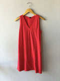 BOBI V Neck TONES Light Weight Jersey Dress