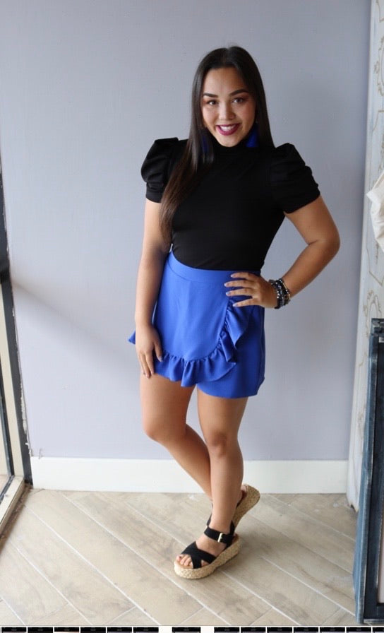 EXPO PuffSleeve MockNeck Bodysuit