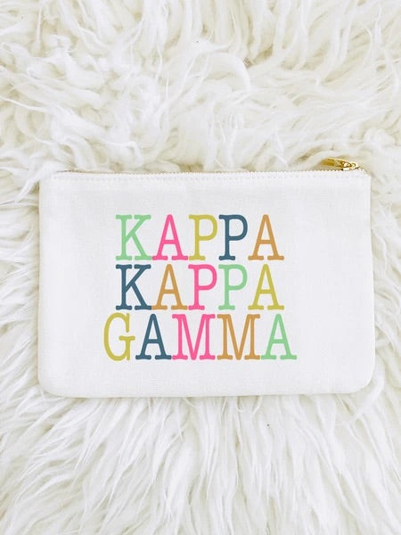 AL SORORITY COLOR BLOCK POUCH