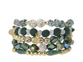 ERIMISH 5pc Beaded LUCKY Bracelet Set