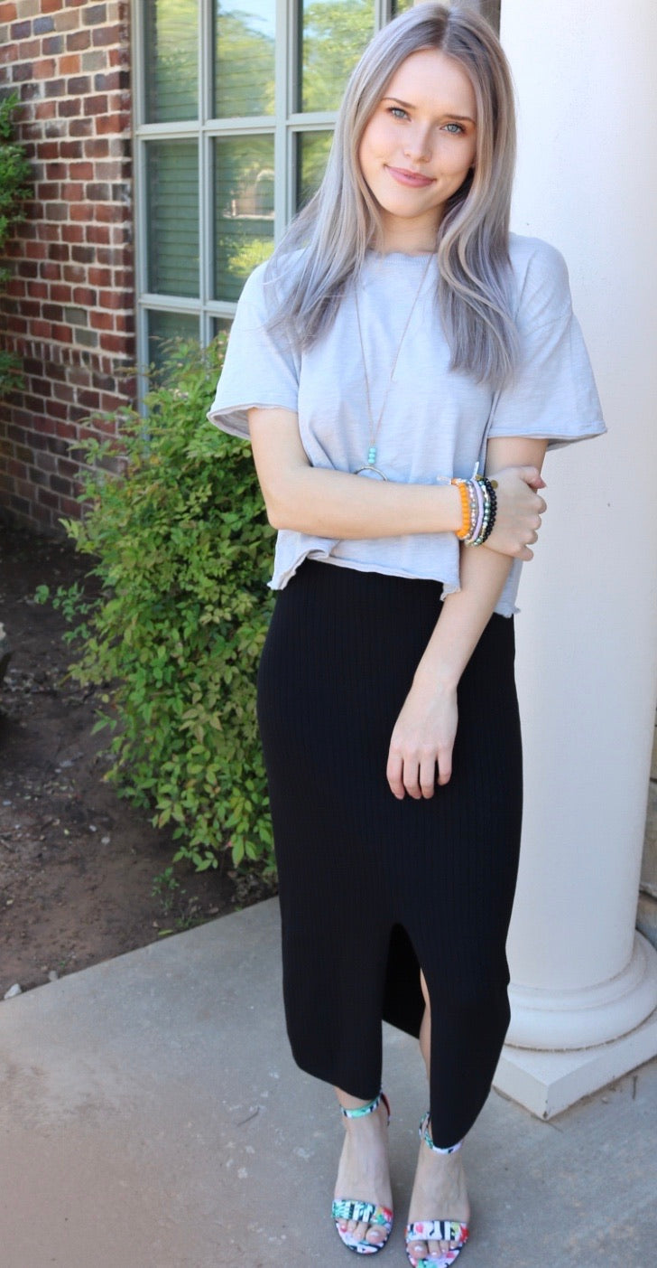 BOBI WaistCrop MARVEL SlubJersey Tee Top