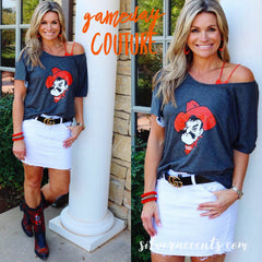 GAMEDAY COUTURE Logo VIBING WITH YOU Boyfriend Tee