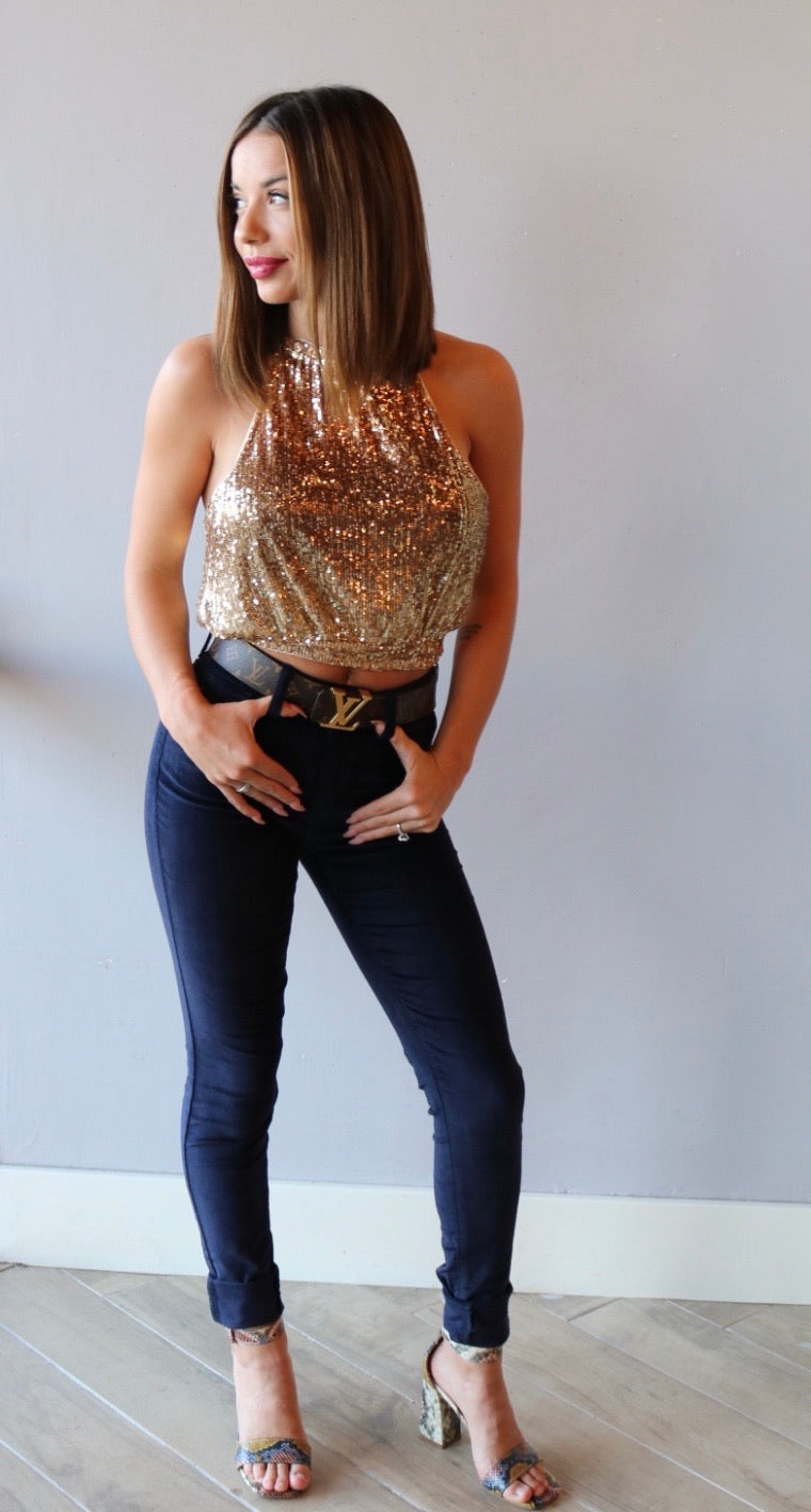 KANCAN Velvet PLUSH MidRise Ankle Skinny Jean