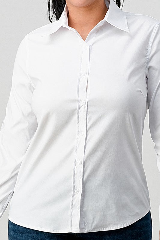MARKLE ButtonDown Collar Woven Top