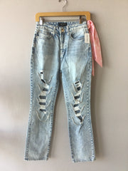 JUICY COUTURE Rhinestone BLING Distressed Jean