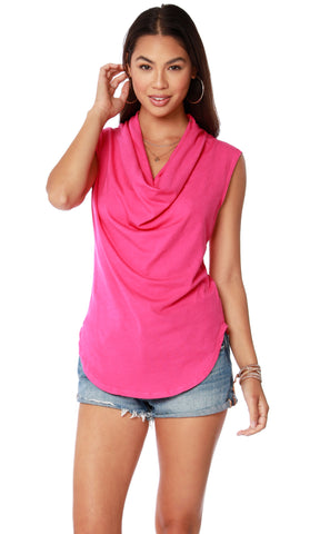 BOBI CowlNeck JERSEY Tank Top