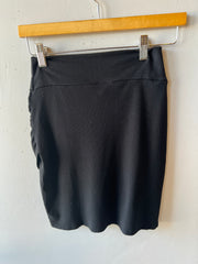 BOBI Rib~Knit VERSED Surplice Skirt