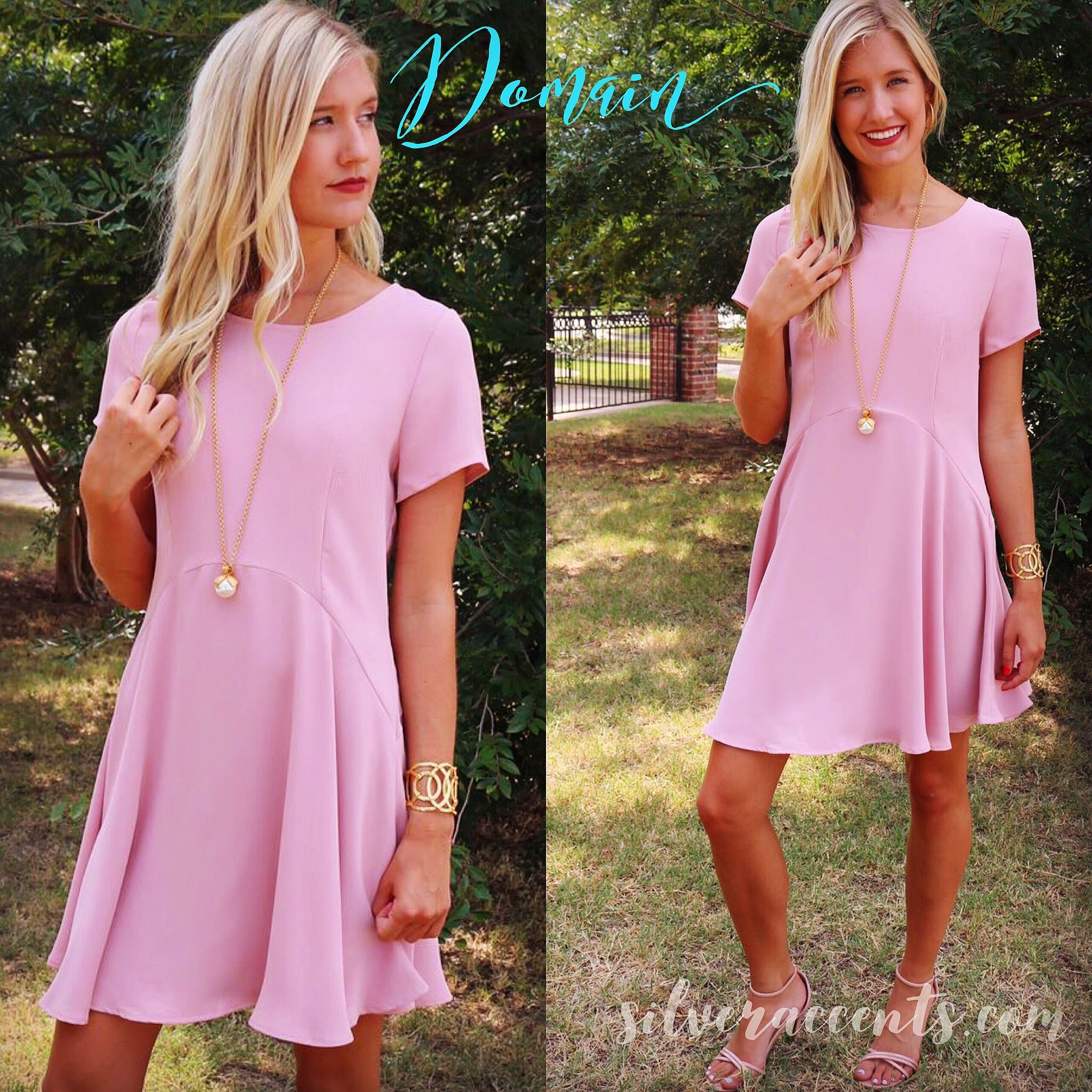 *Everly DOMAIN DropWaist ShortSleeve Woven Dress