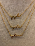 SPJ Script Sorority Necklace