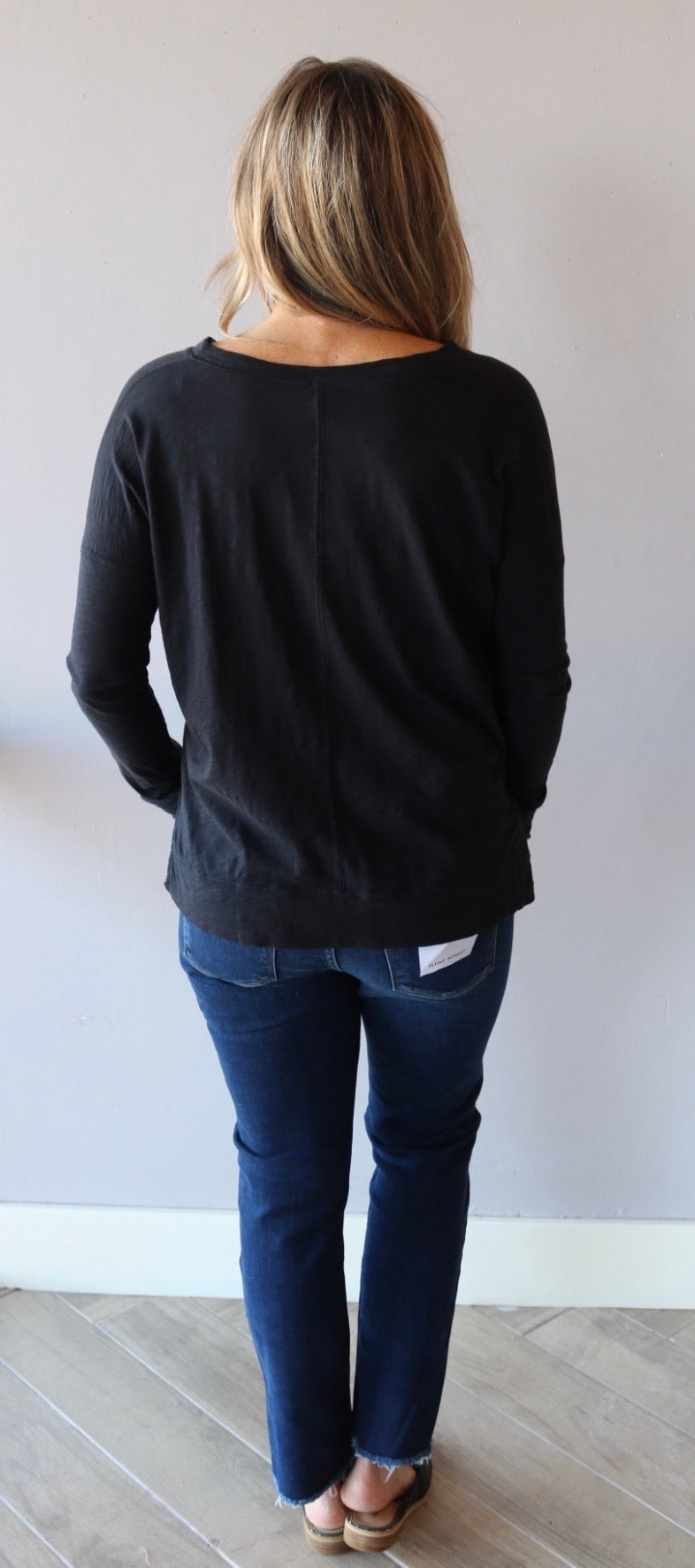 BOBI SplitNeck CADENCE SlubJersey Top